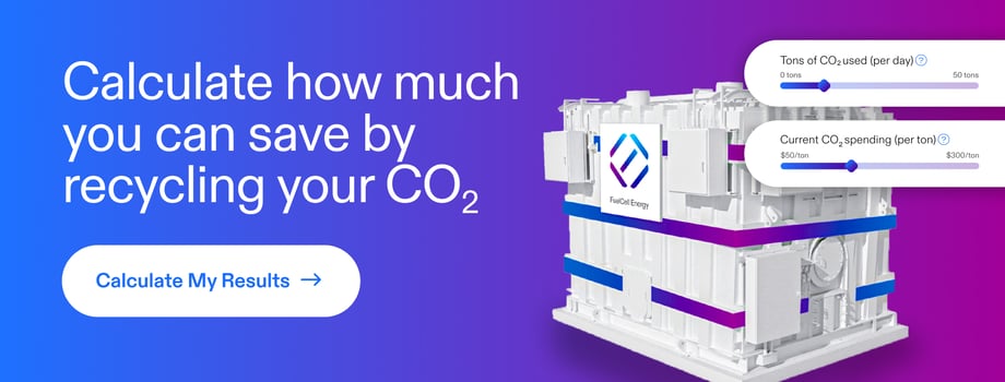 Calculate how much you can save by recycling your CO2.